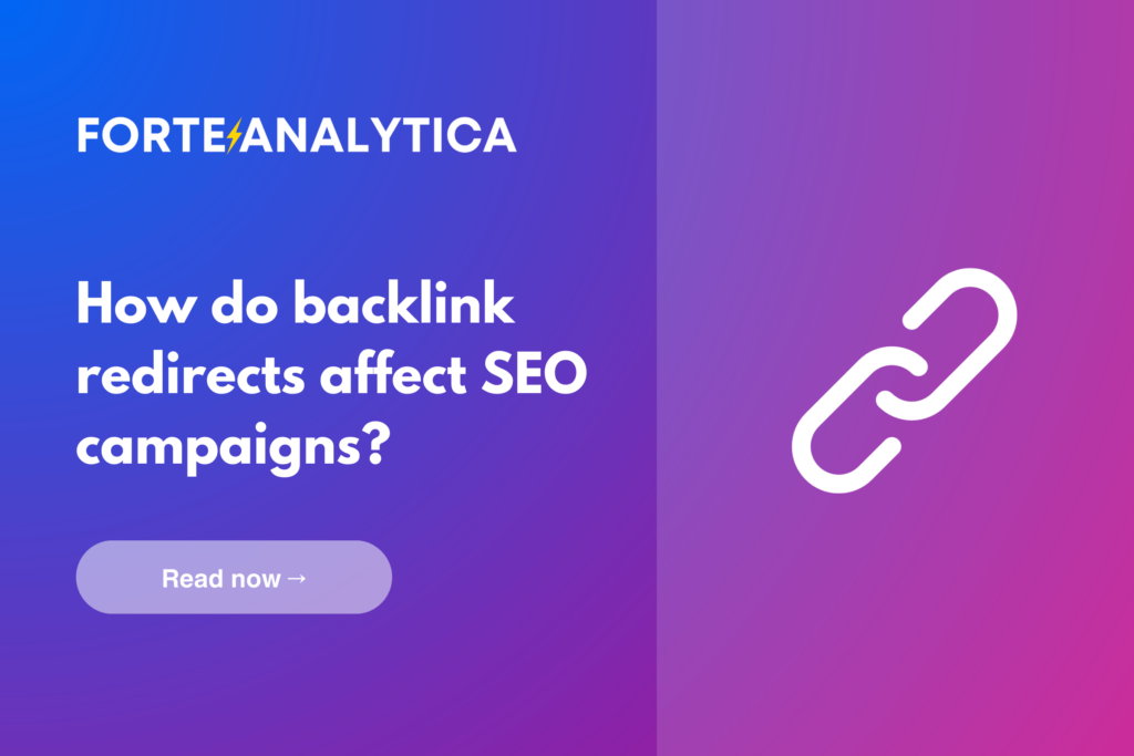 How do backlink redirects affect SEO campaigns