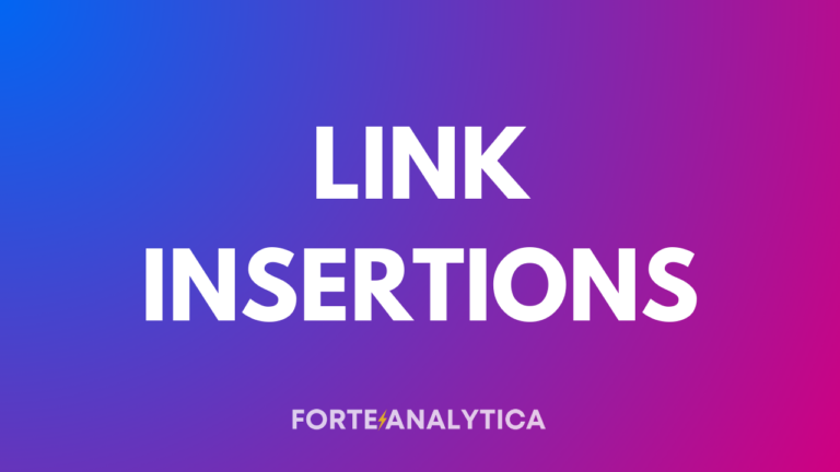 Link insertions: a simple guide
